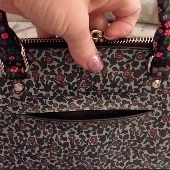 Coach Sierra Ranch Floral Crossgrain Satchel - Picture 5 of 5